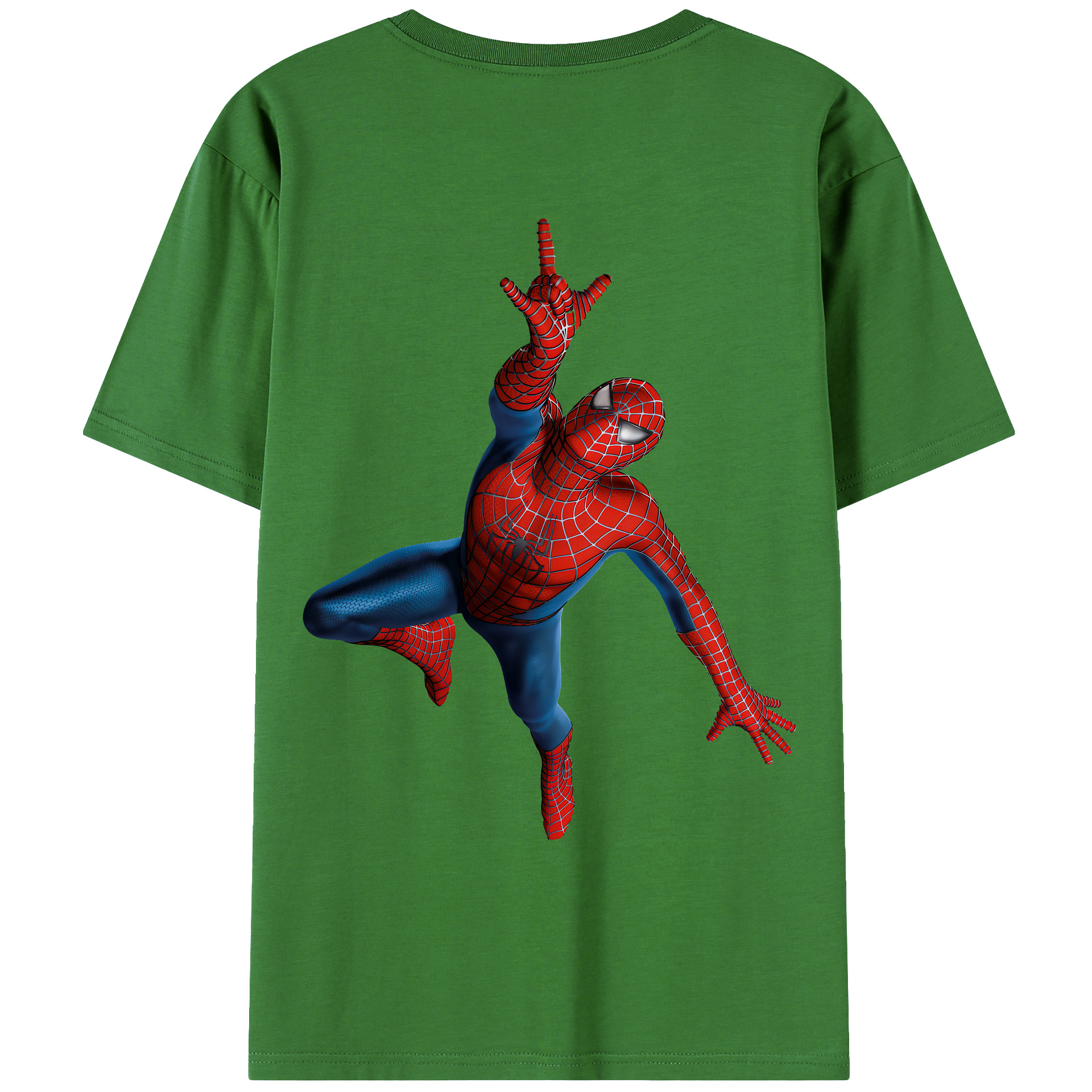 （画像用） Spider Man スパイダーマン レディース半袖Tシャツ(バックプリント)